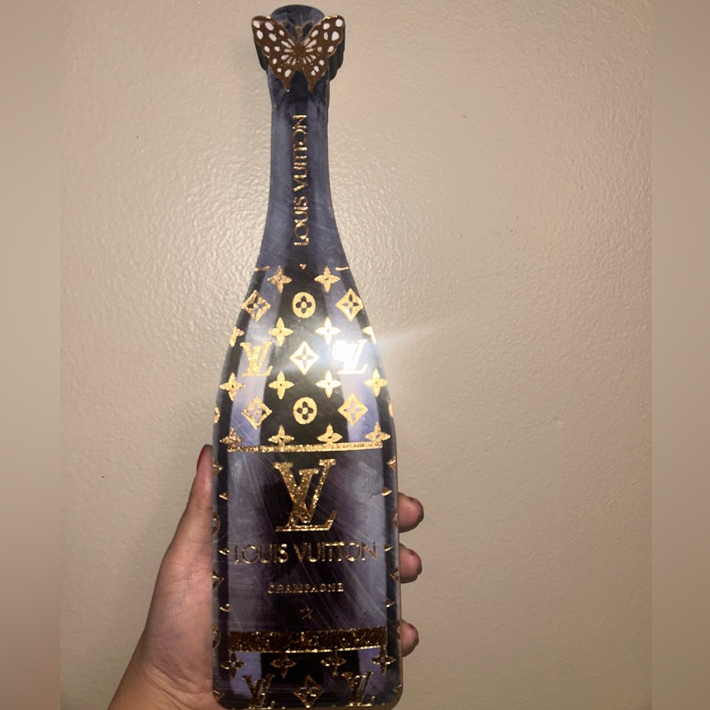 Designer bottle wood decor!